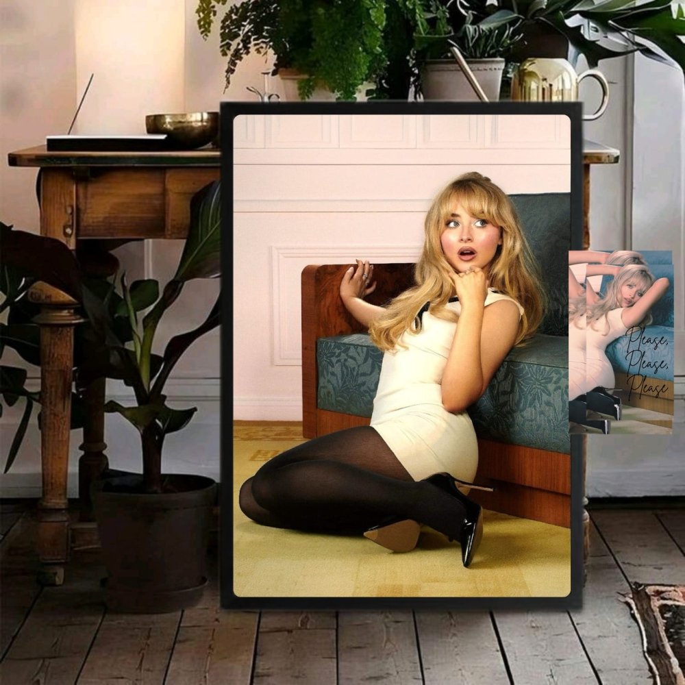 Sabrina Carpenter Poster with Frame - Vibes DistrictSabrina Carpenter Poster with Frame poster BiancoVibes District