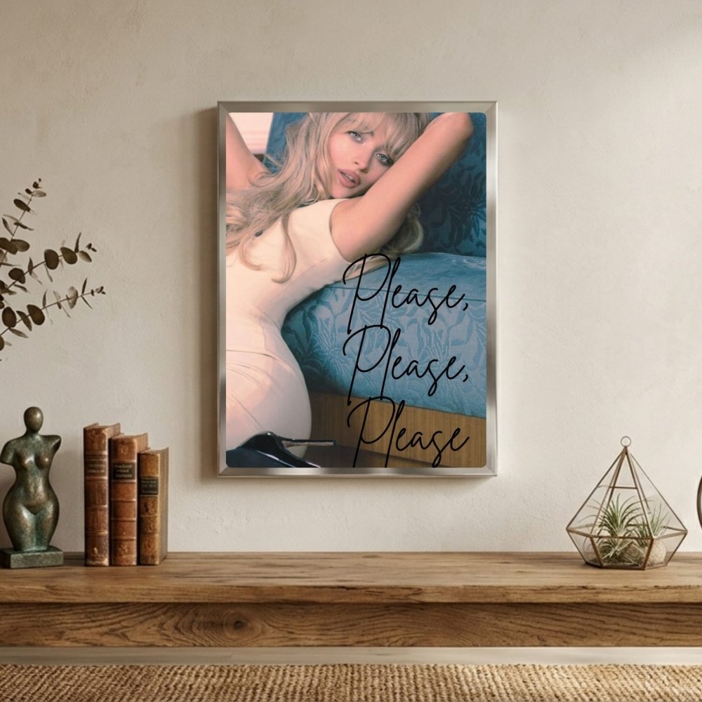 Sabrina Carpenter Poster with Frame - Vibes DistrictSabrina Carpenter Poster with Frame poster SilverVibes District