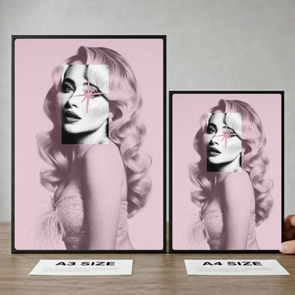 Sabrina Carpenter Poster with Frame - Vibes DistrictSabrina Carpenter Poster with Frame poster BiancoVibes District