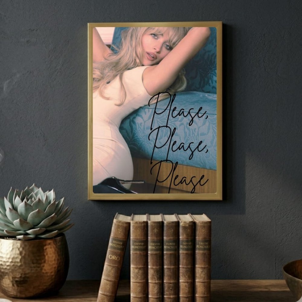 Sabrina Carpenter Poster with Frame - Vibes DistrictSabrina Carpenter Poster with Frame poster SilverVibes District