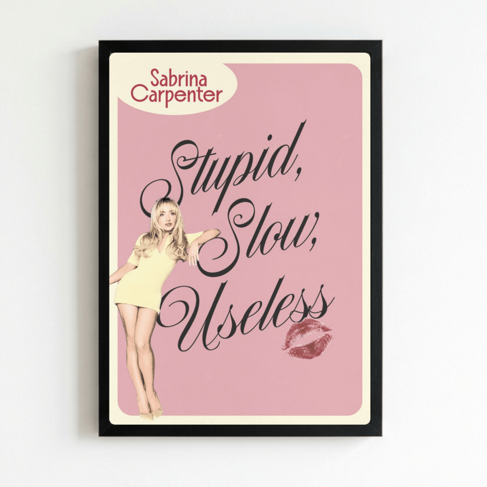 Sabrina Carpenter Poster with Frame - Vibes DistrictSabrina Carpenter Poster with Frame poster NeroVibes District