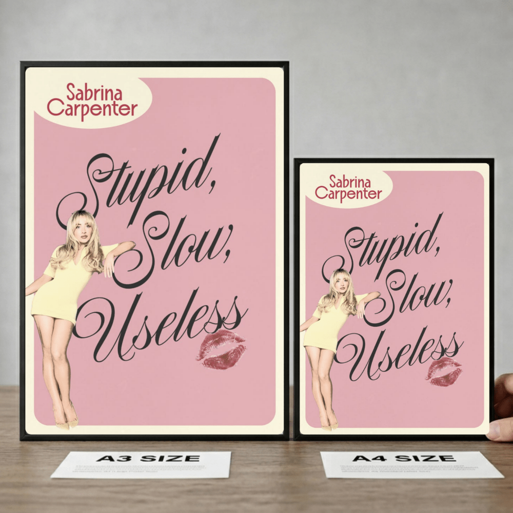 Sabrina Carpenter Poster with Frame - Vibes DistrictSabrina Carpenter Poster with Frame poster GoldVibes District