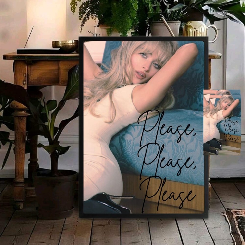 Sabrina Carpenter Poster with Frame - Vibes DistrictSabrina Carpenter Poster with Frame poster SilverVibes District