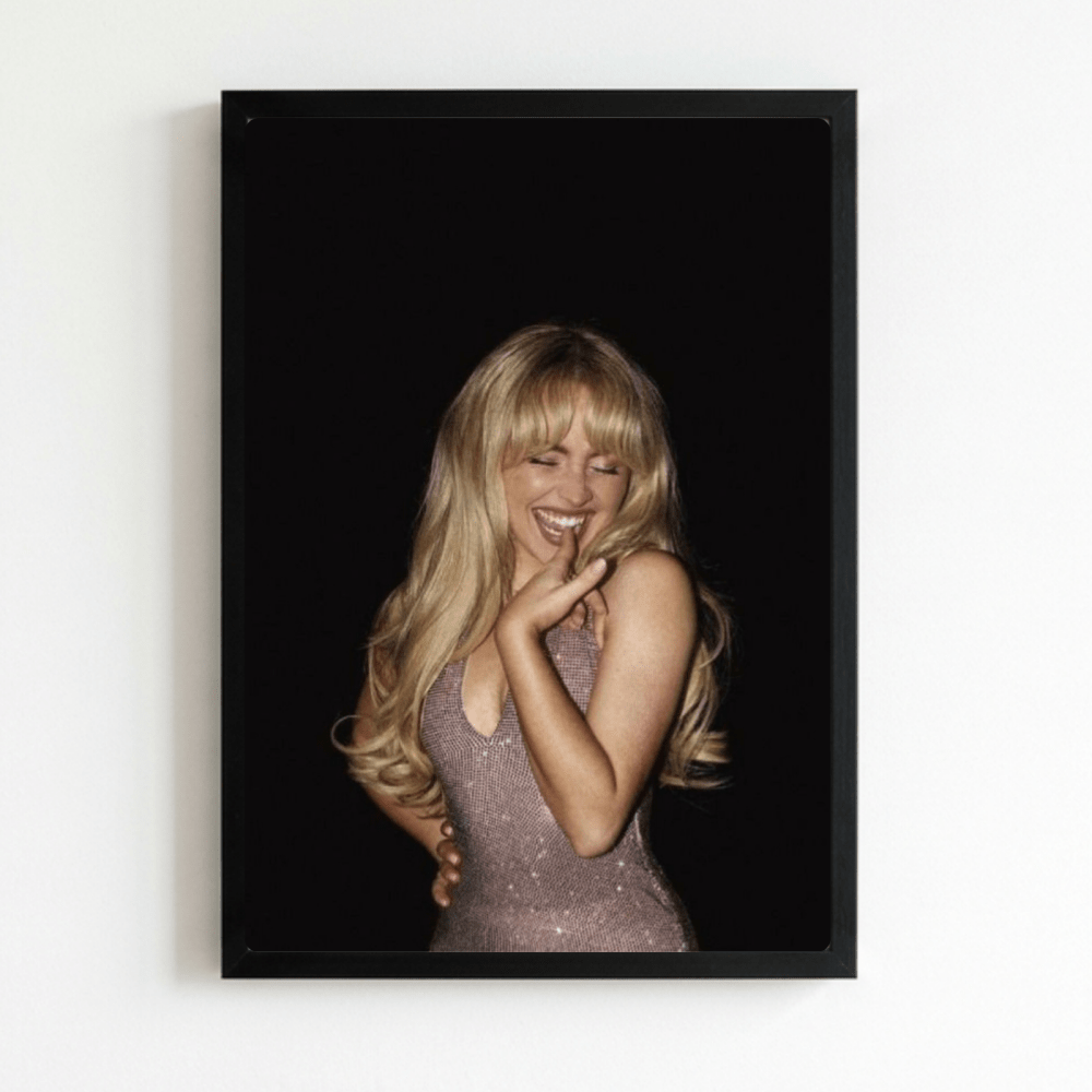 Sabrina Carpenter Poster with Frame - Vibes DistrictSabrina Carpenter Poster with Frame poster NeroVibes District