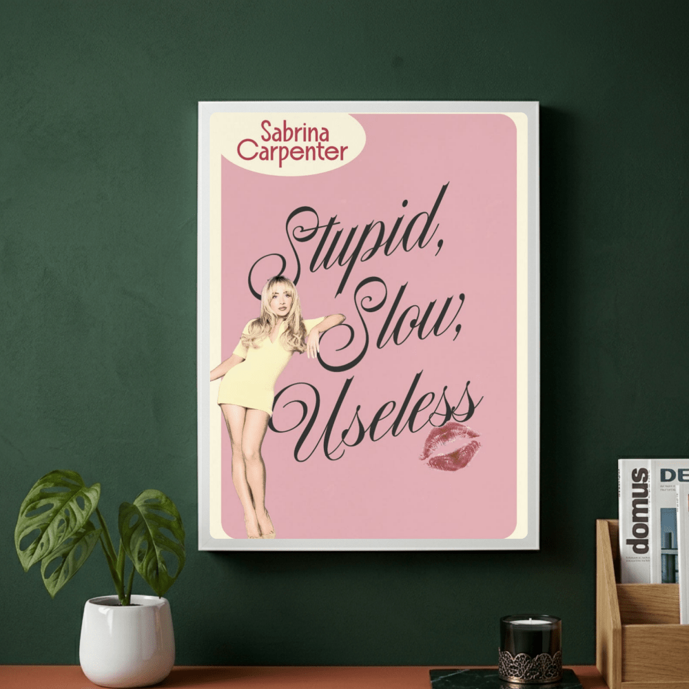 Sabrina Carpenter Poster with Frame - Vibes DistrictSabrina Carpenter Poster with Frame poster GoldVibes District