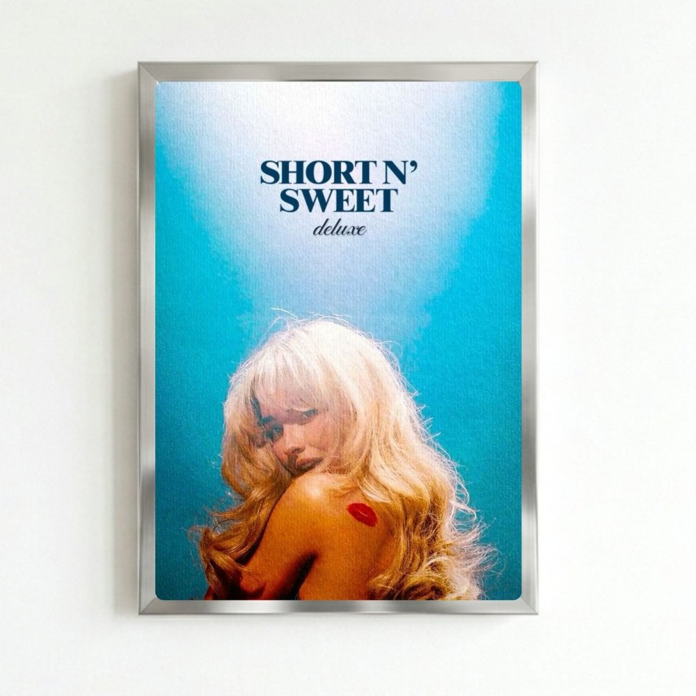Sabrina Carpenter Poster with Frame - Vibes DistrictSabrina Carpenter Poster with Frame poster SilverVibes District