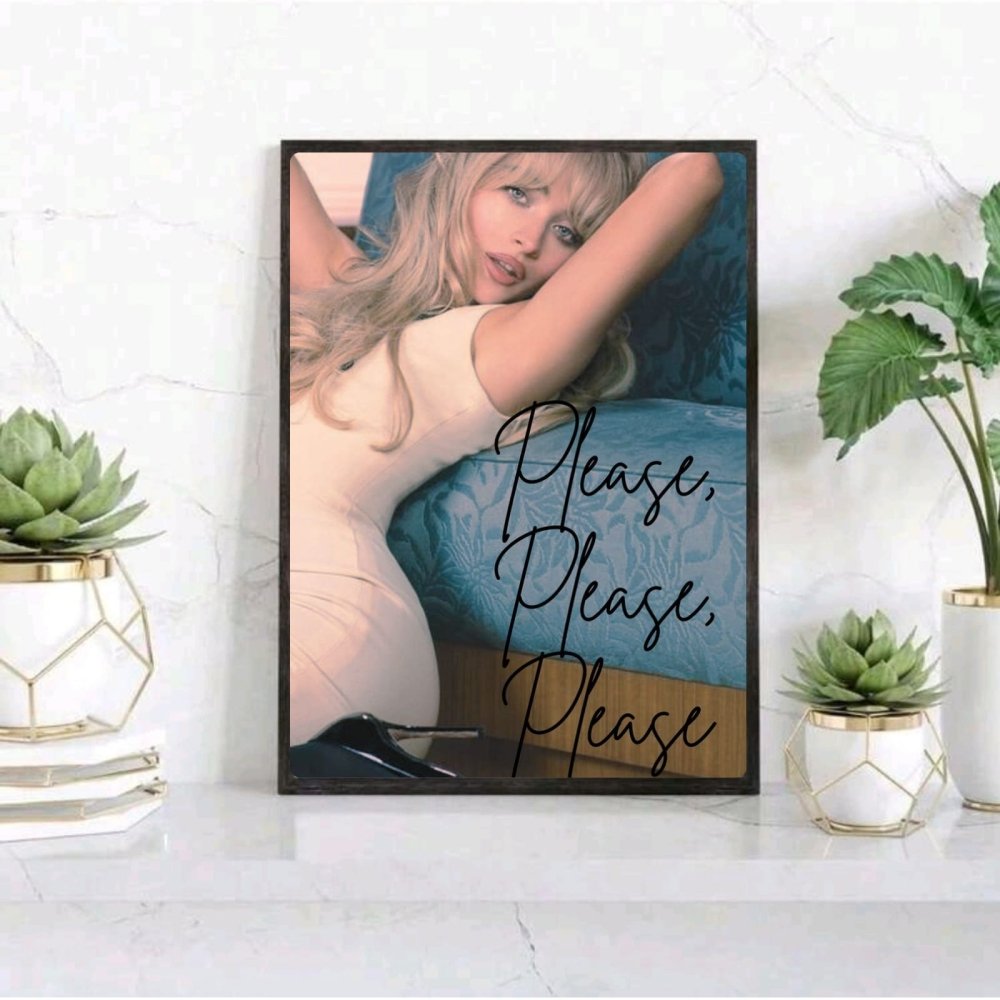 Sabrina Carpenter Poster with Frame - Vibes DistrictSabrina Carpenter Poster with Frame poster SilverVibes District