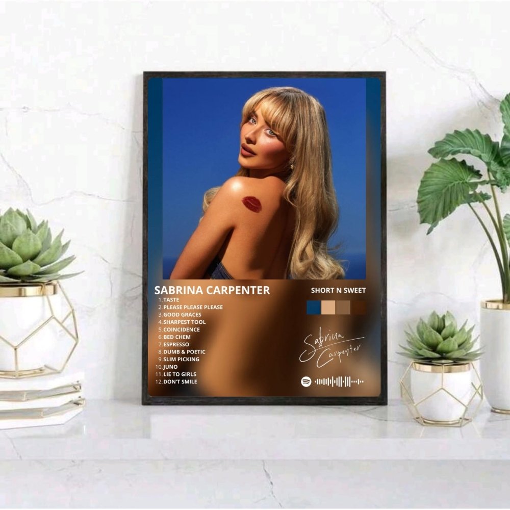 Sabrina Carpenter - Short N Sweet Poster with Frame - Vibes DistrictSabrina Carpenter - Short N Sweet Poster with Frame poster SilverVibes District