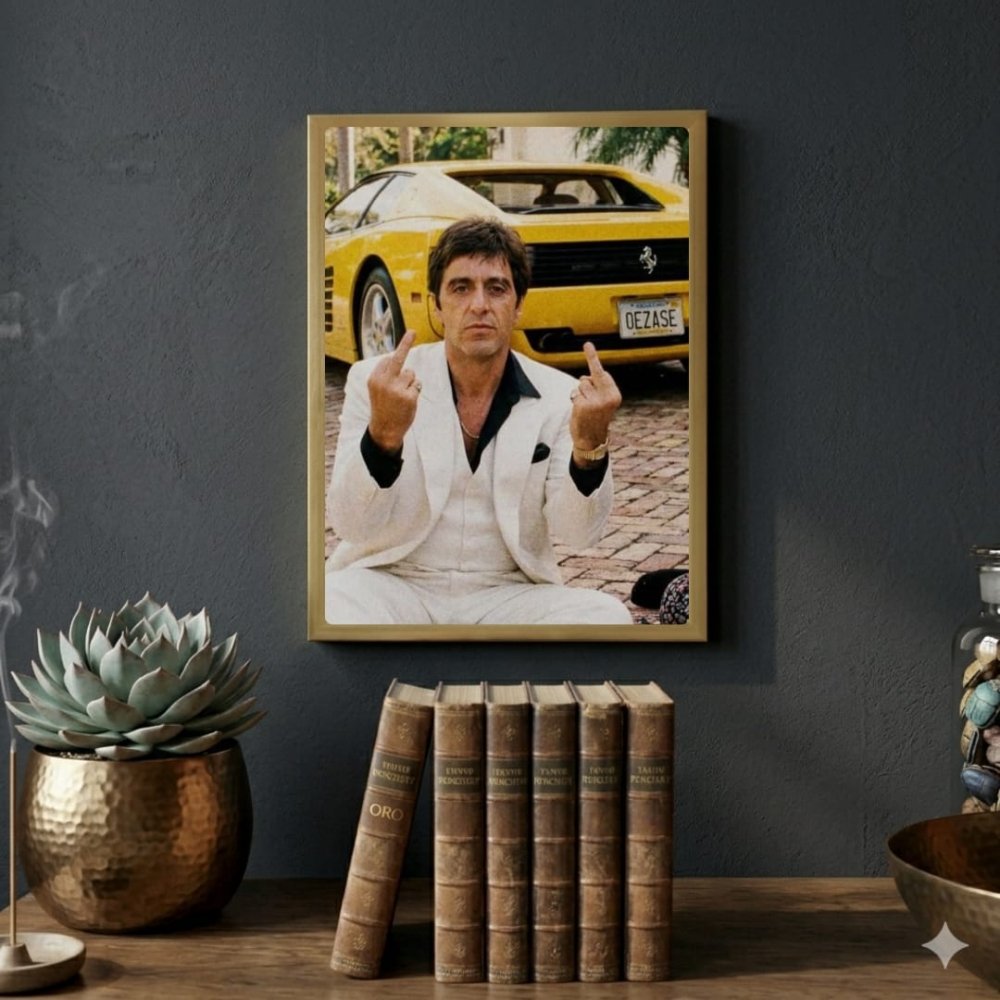 scarface - Vibes Districtscarface poster GoldVibes District
