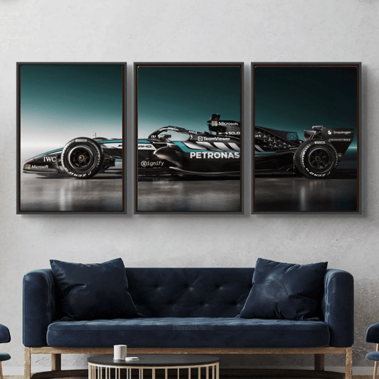 Set George Russell Mercedes F1 car - Vibes DistrictSet George Russell Mercedes F1 car A4Vibes District