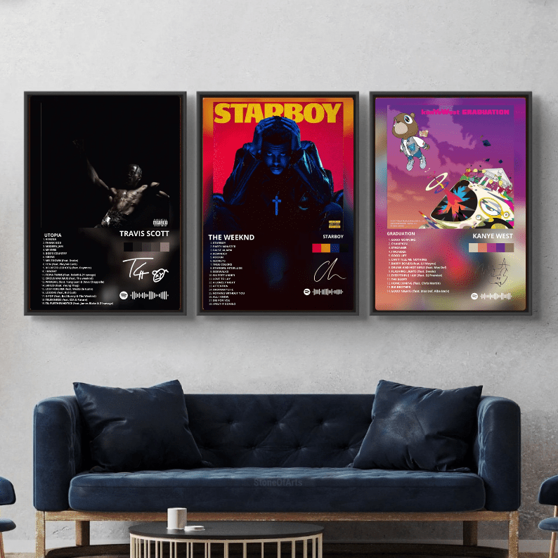 Set: Kanye west graduation, the weeknd starboy, travis scott utopia - Vibes DistrictSet: Kanye west graduation, the weeknd starboy, travis scott utopia A4Vibes District