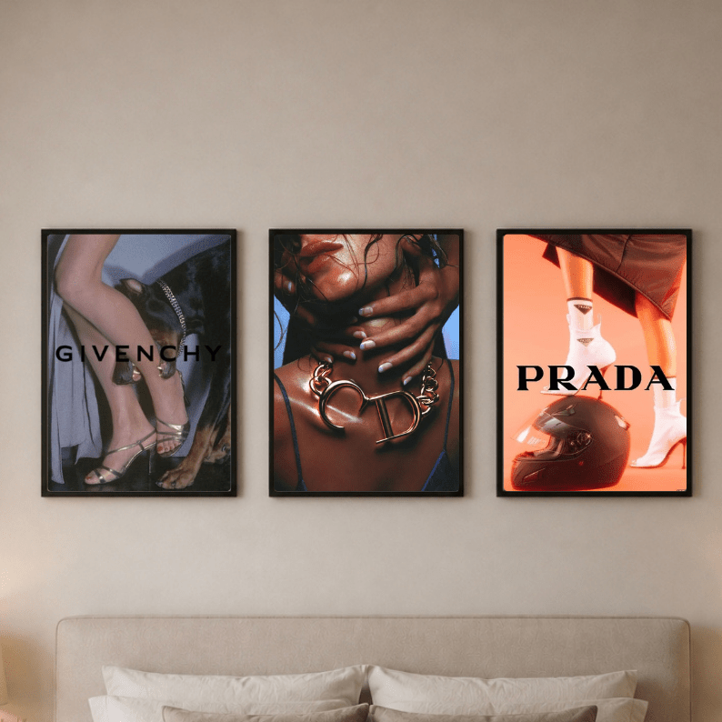 Set: luxury brand - Vibes DistrictSet: luxury brand Two A4, one A3Vibes District