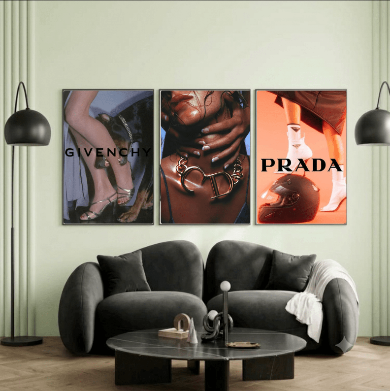 Set: luxury brand - Vibes DistrictSet: luxury brand Two A4, one A3Vibes District