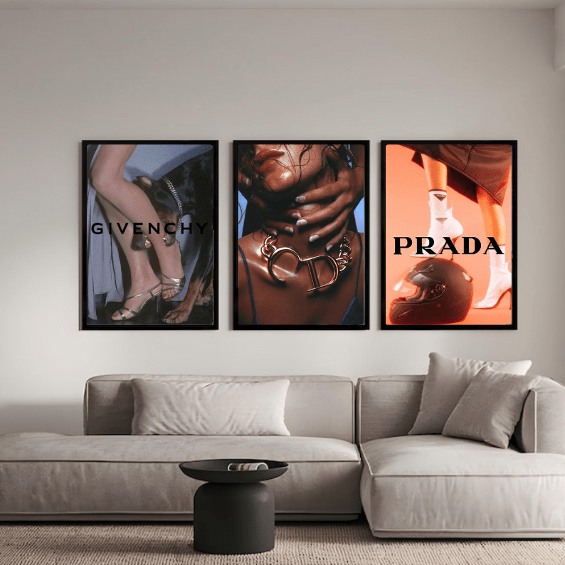 Set: luxury brand - Vibes DistrictSet: luxury brand Two A4, one A3Vibes District