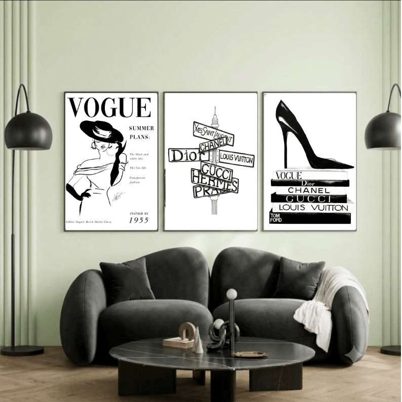 Set: luxury brand, vogue - Vibes DistrictSet: luxury brand, vogue Two A4, one A3Vibes District