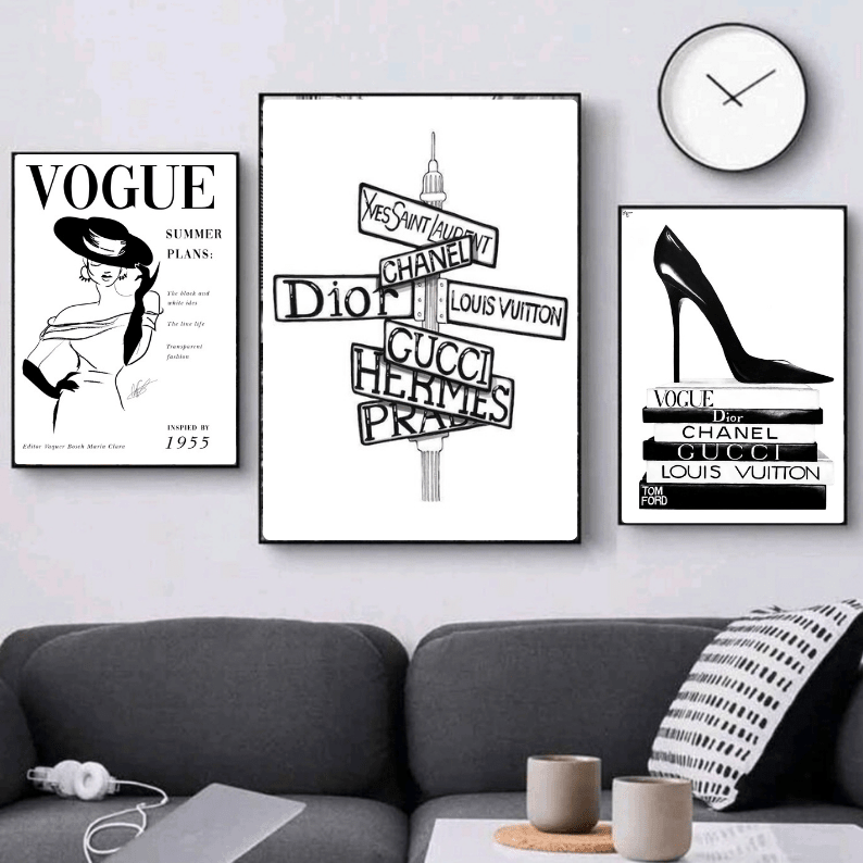 Set: luxury brand, vogue - Vibes DistrictSet: luxury brand, vogue Two A4, one A3Vibes District
