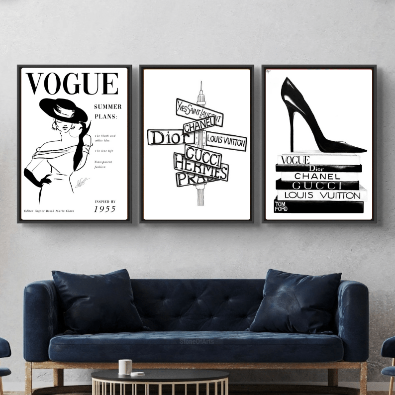 Set: luxury brand, vogue - Vibes DistrictSet: luxury brand, vogue Two A4, one A3Vibes District