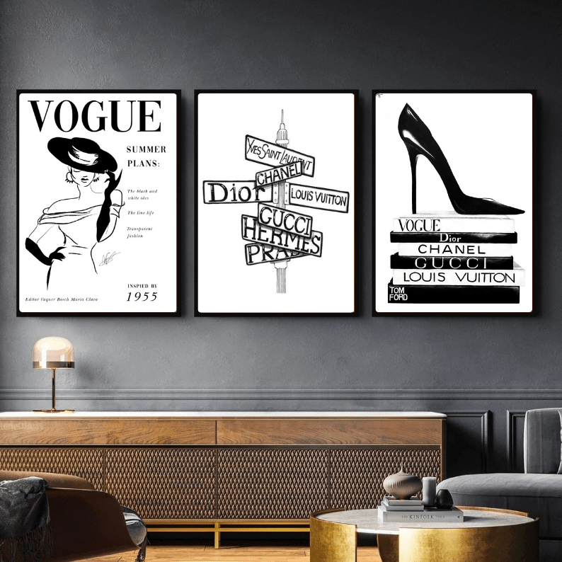 Set: luxury brand, vogue - Vibes DistrictSet: luxury brand, vogue Two A4, one A3Vibes District