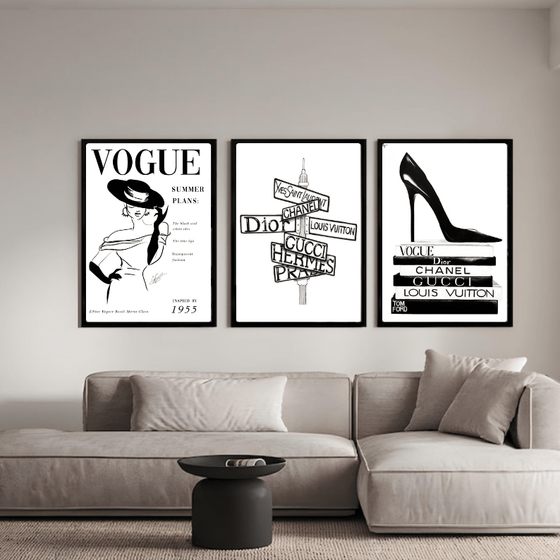 Set: luxury brand, vogue - Vibes DistrictSet: luxury brand, vogue Two A4, one A3Vibes District