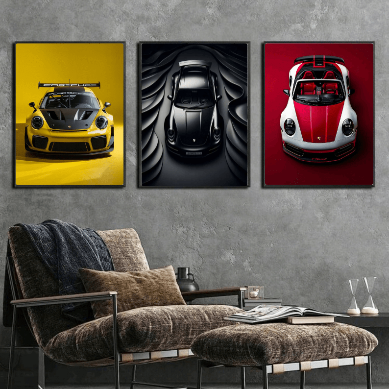 Set: Porsche 911 - Vibes DistrictSet: Porsche 911 Two A4, one A3Vibes District