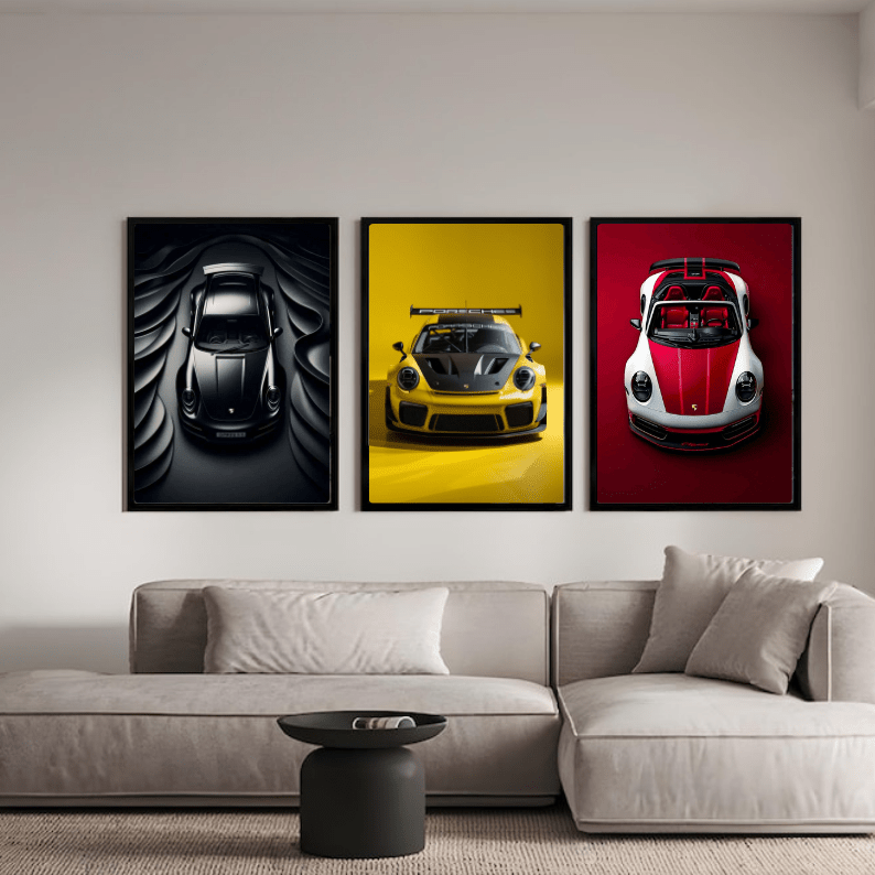 Set: Porsche 911 - Vibes DistrictSet: Porsche 911 Two A4, one A3Vibes District