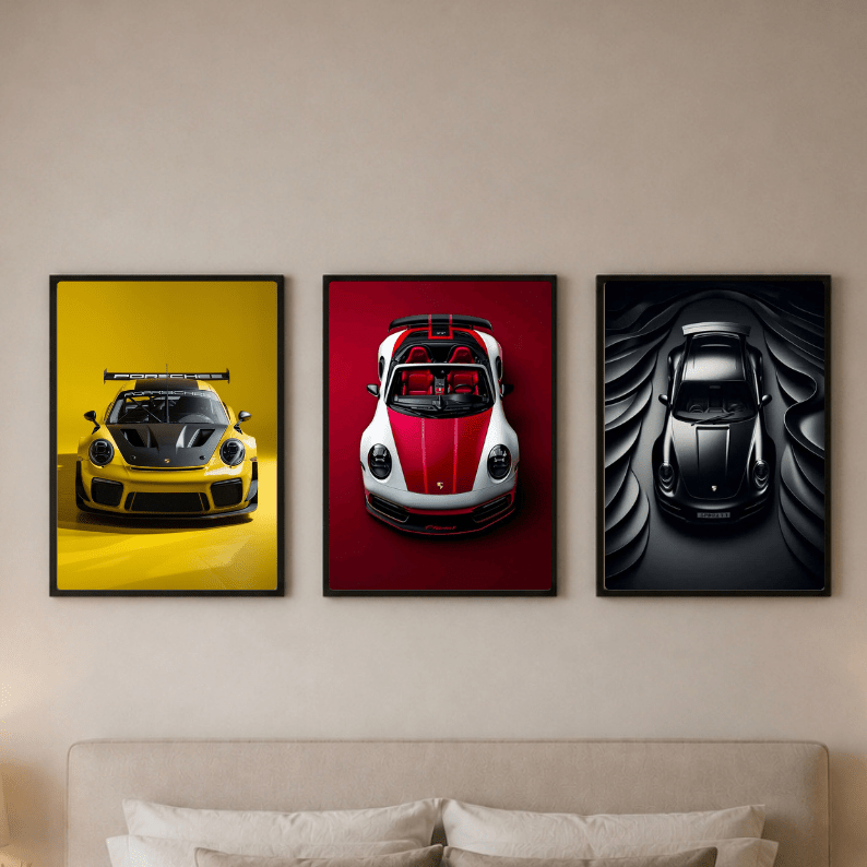 Set: Porsche 911 - Vibes DistrictSet: Porsche 911 Two A4, one A3Vibes District