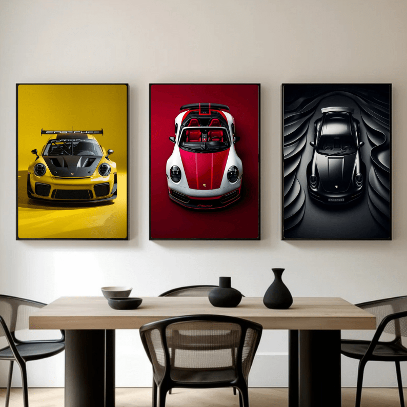Set: Porsche 911 - Vibes DistrictSet: Porsche 911 Two A4, one A3Vibes District
