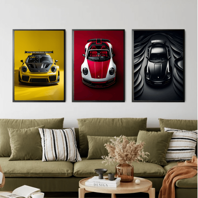 Set: Porsche 911 - Vibes DistrictSet: Porsche 911 Two A4, one A3Vibes District