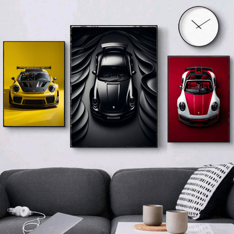 Set: Porsche 911 - Vibes DistrictSet: Porsche 911 Two A4, one A3Vibes District