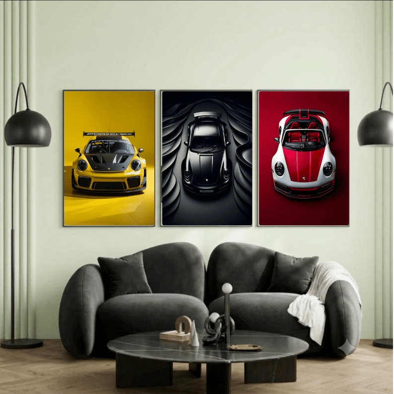Set: Porsche 911 - Vibes DistrictSet: Porsche 911 Two A4, one A3Vibes District