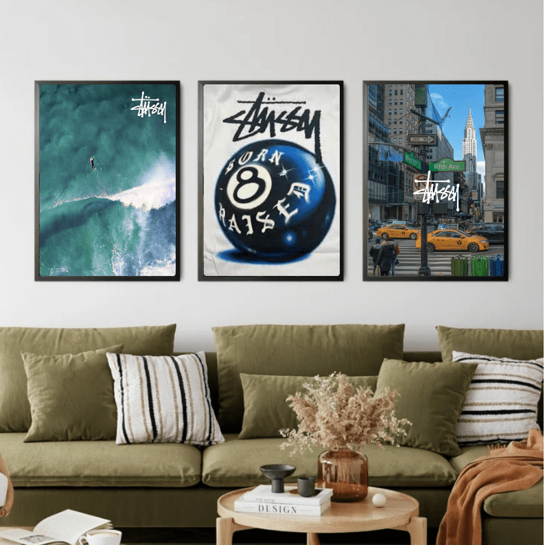 Set: stussy - Vibes DistrictSet: stussy Two A4, one A3Vibes District