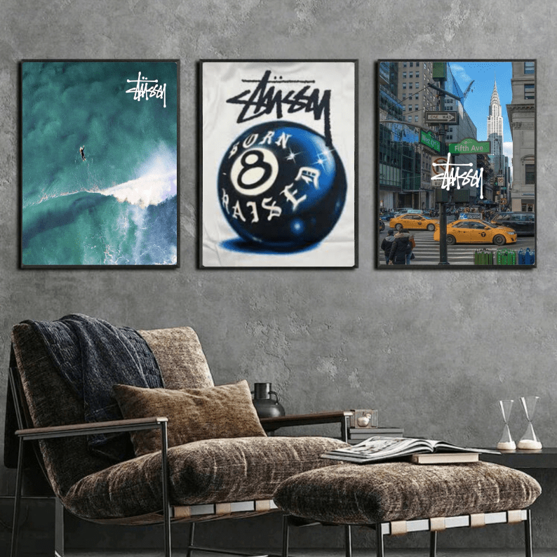Set: stussy - Vibes DistrictSet: stussy Two A4, one A3Vibes District