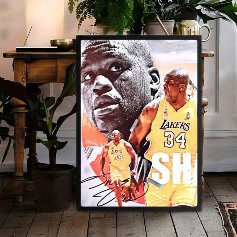 Shaquille O'Neal - Basket - Vibes DistrictShaquille O'Neal - Basket poster GoldVibes District