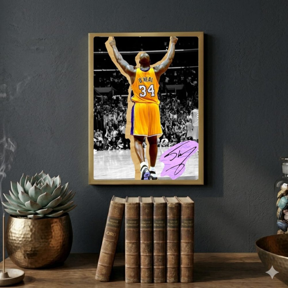 Shaquille O'Neal - Basket - Vibes DistrictShaquille O'Neal - Basket poster GoldVibes District