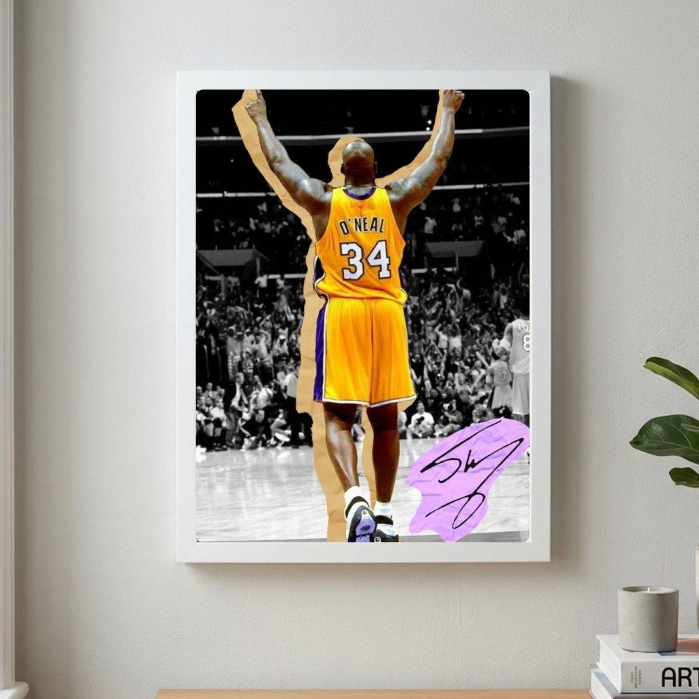 Shaquille O'Neal - Basket - Vibes DistrictShaquille O'Neal - Basket poster GoldVibes District