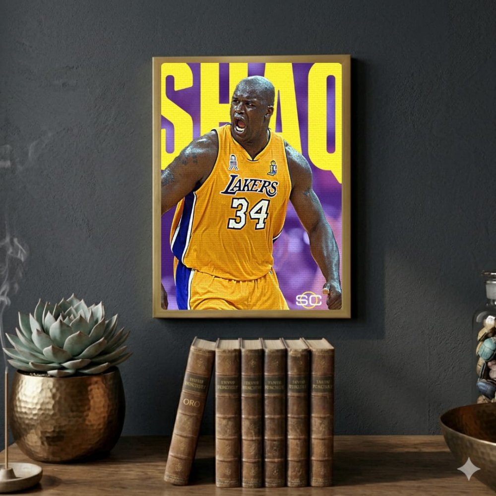 Shaquille O'Neal - Basket - Vibes DistrictShaquille O'Neal - Basket poster GoldVibes District