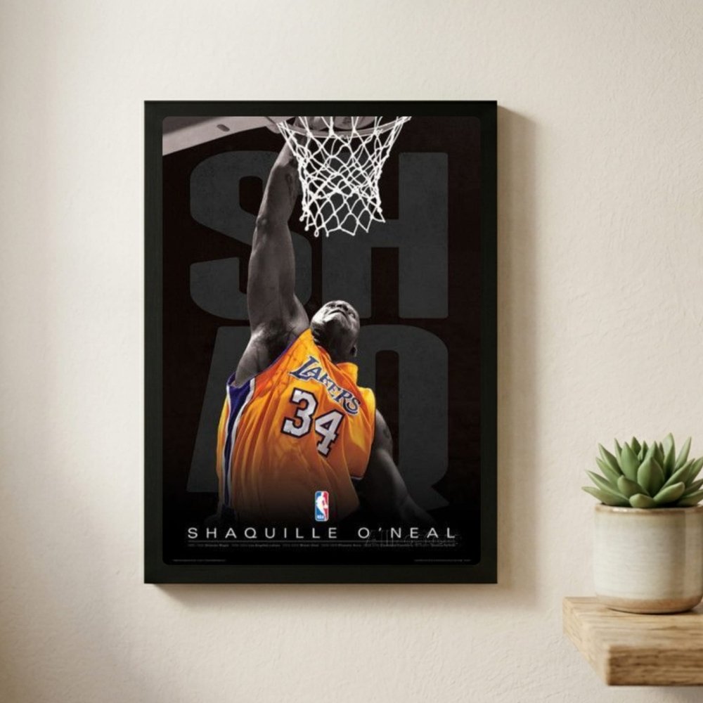 Shaquille O'Neal - Basket - Vibes DistrictShaquille O'Neal - Basket poster GoldVibes District