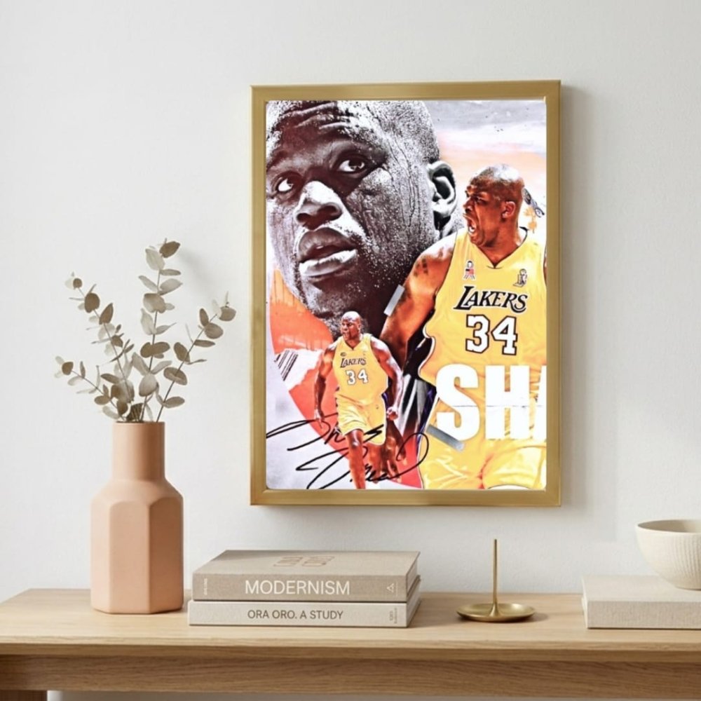 Shaquille O'Neal - Basket - Vibes DistrictShaquille O'Neal - Basket poster GoldVibes District