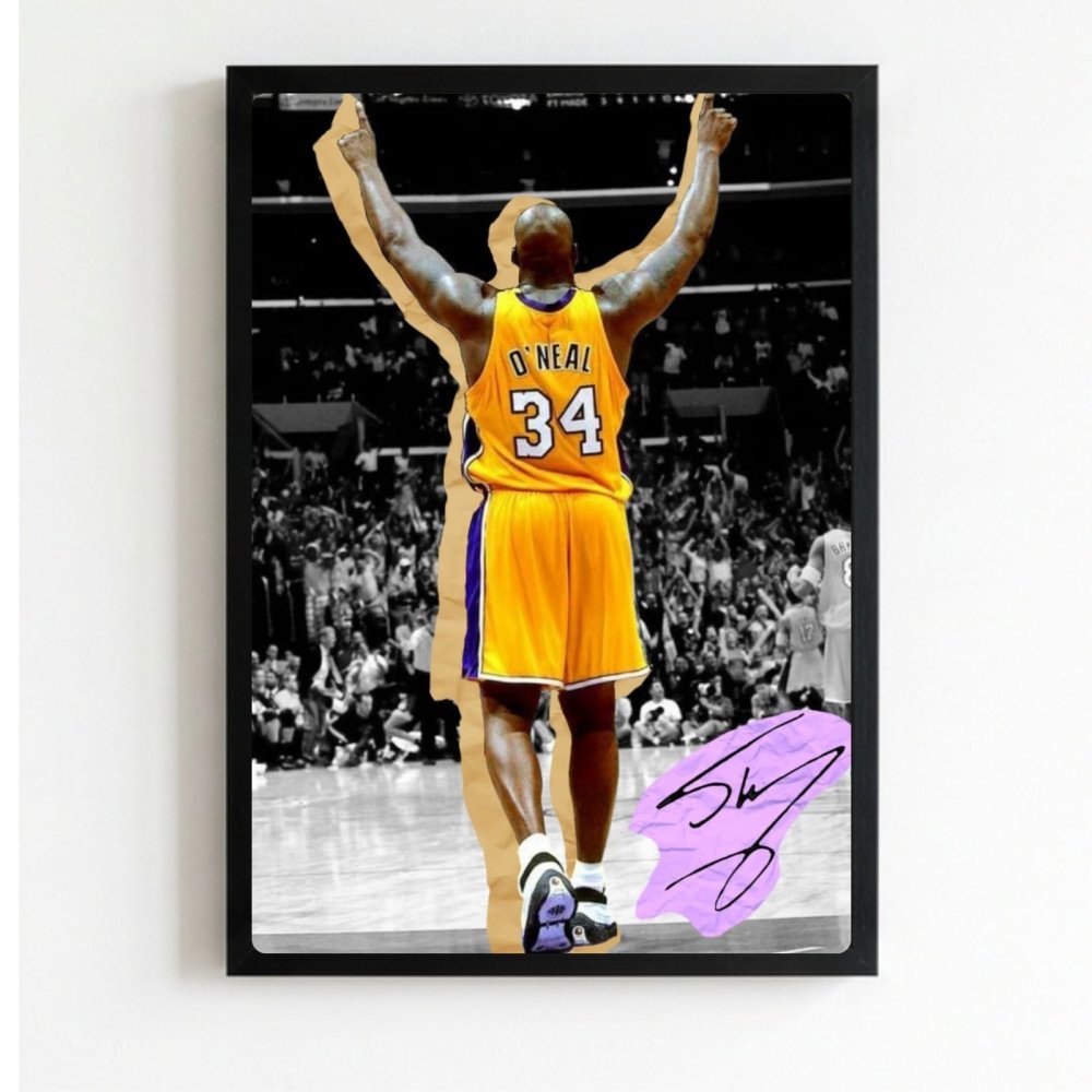 Shaquille O'Neal - Basket - Vibes DistrictShaquille O'Neal - Basket poster NeroVibes District