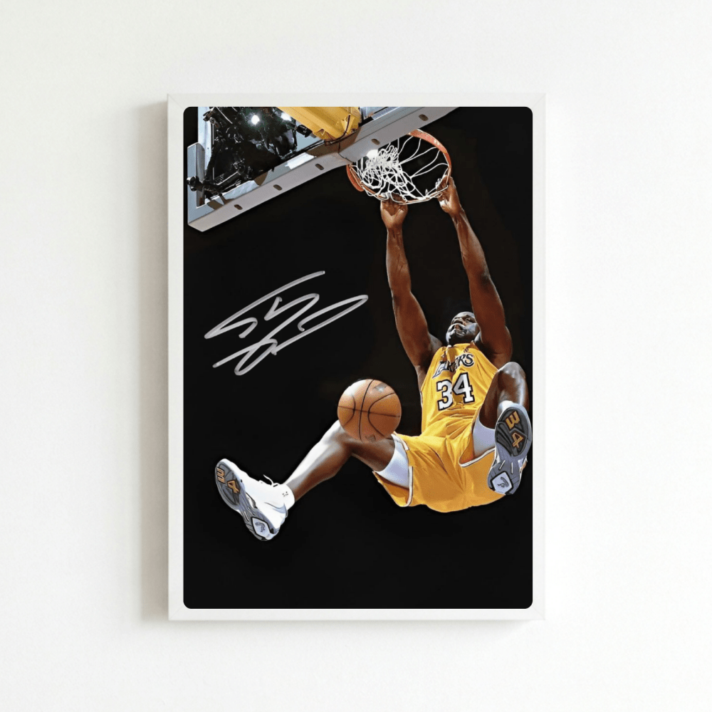 Shaquille O'Neal - Basket - Vibes DistrictShaquille O'Neal - Basket poster BiancoVibes District