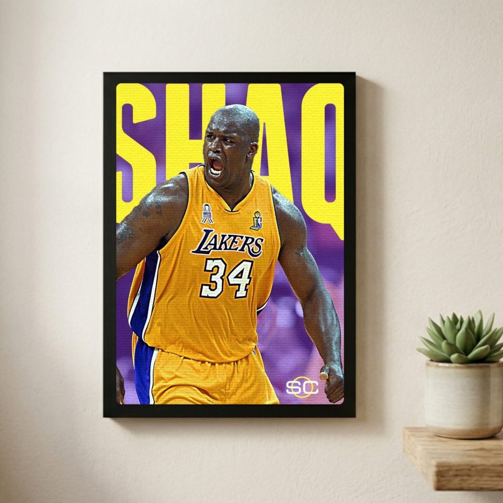 Shaquille O'Neal - Basket - Vibes DistrictShaquille O'Neal - Basket poster GoldVibes District