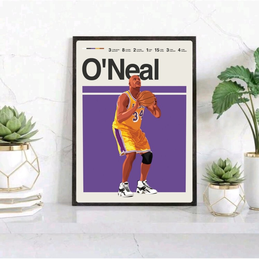 Shaquille O'Neal - Basket - Vibes DistrictShaquille O'Neal - Basket poster GoldVibes District