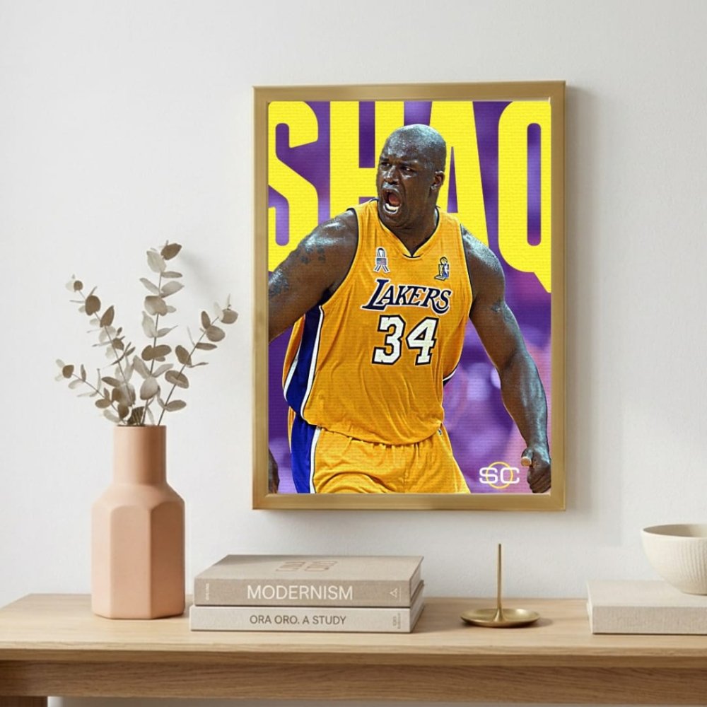 Shaquille O'Neal - Basket - Vibes DistrictShaquille O'Neal - Basket poster GoldVibes District