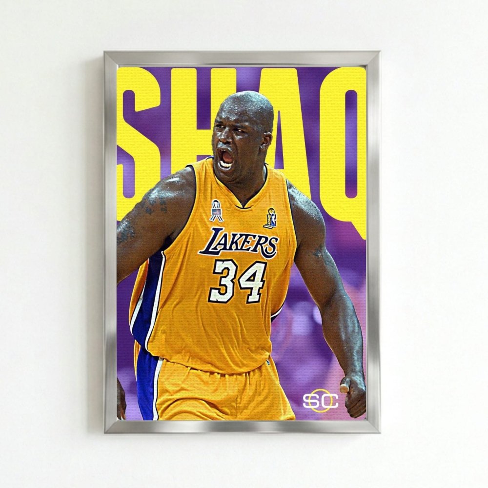 Shaquille O'Neal - Basket - Vibes DistrictShaquille O'Neal - Basket poster SilverVibes District