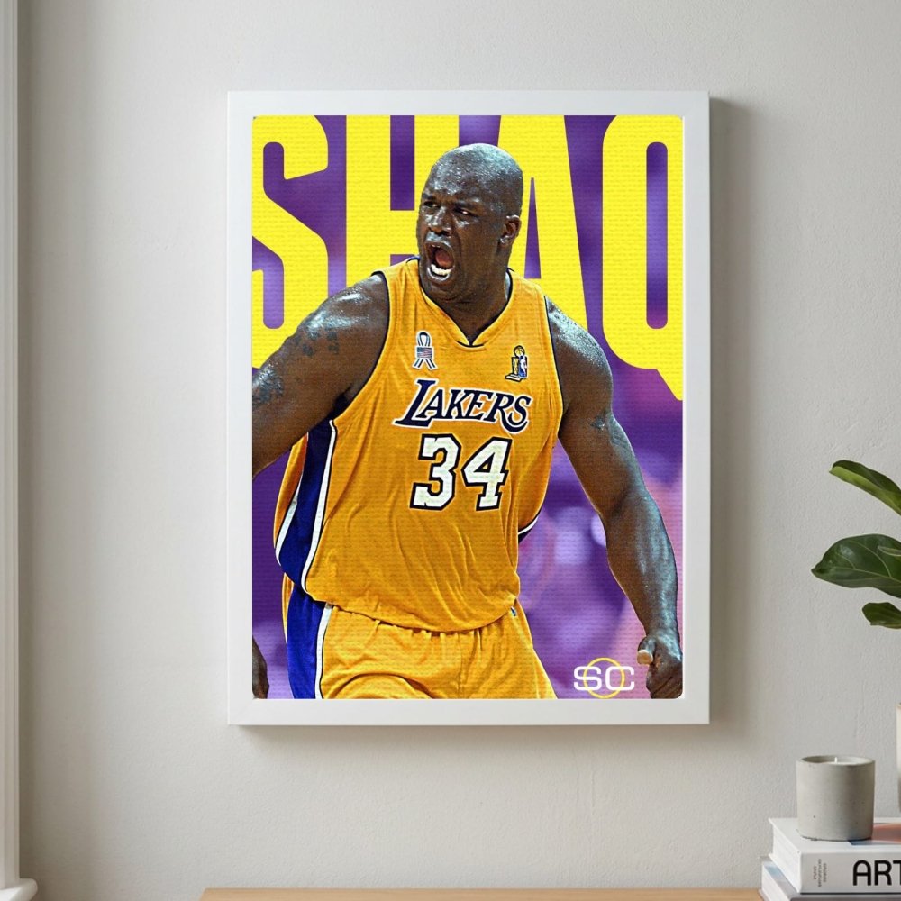 Shaquille O'Neal - Basket - Vibes DistrictShaquille O'Neal - Basket poster GoldVibes District