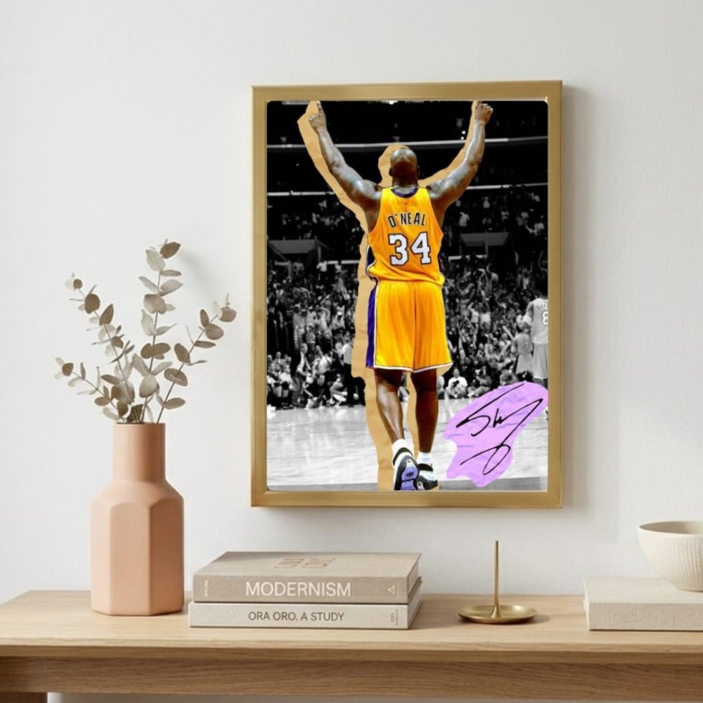 Shaquille O'Neal - Basket - Vibes DistrictShaquille O'Neal - Basket poster GoldVibes District