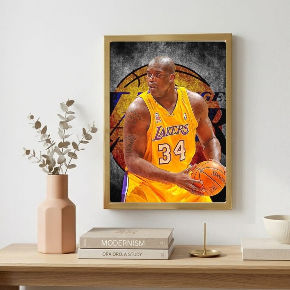 Shaquille O'Neal - Basket - Vibes DistrictShaquille O'Neal - Basket poster GoldVibes District