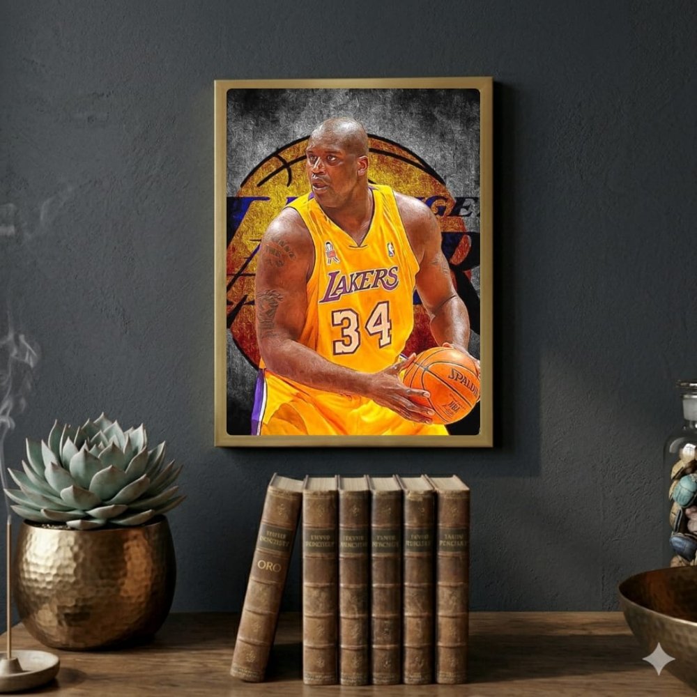 Shaquille O'Neal - Basket - Vibes DistrictShaquille O'Neal - Basket poster GoldVibes District
