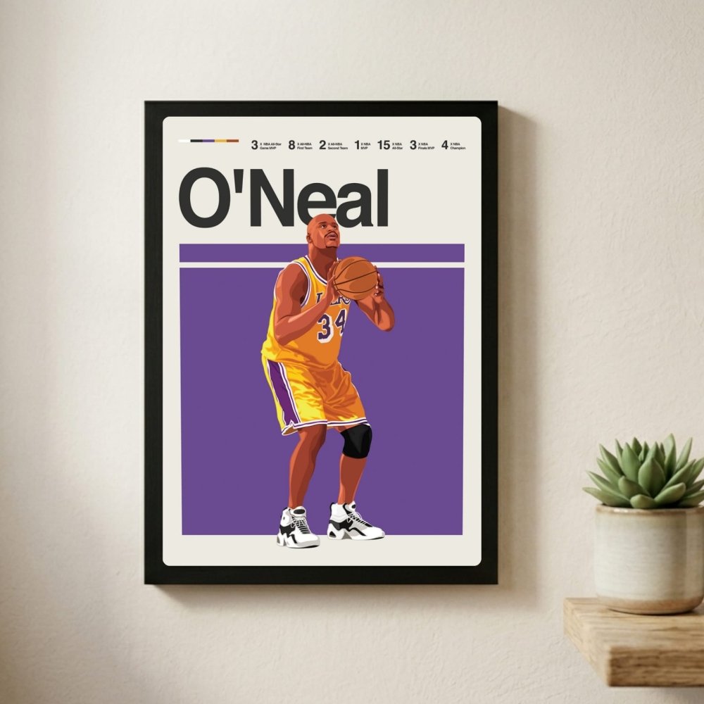 Shaquille O'Neal - Basket - Vibes DistrictShaquille O'Neal - Basket poster GoldVibes District