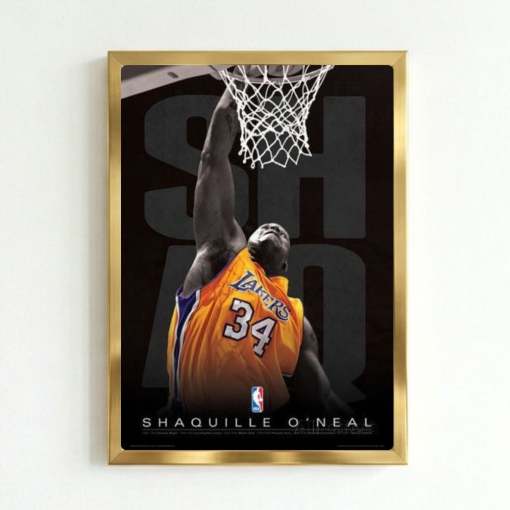 Shaquille O'Neal - Basket - Vibes DistrictShaquille O'Neal - Basket poster GoldVibes District